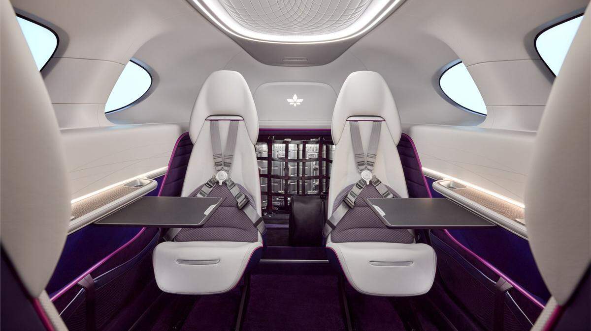 A rendering of Lilium’s eVTOL jet gives a glimpse inside the aircraft.