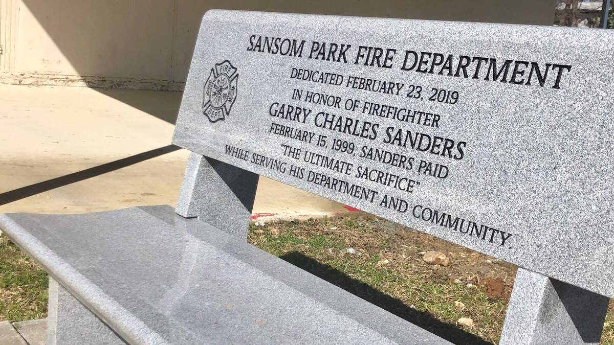 Sansom Park fire officials dedicated a memorial Saturday, Feb. 23, 2019, remembering fireighter Garry Sanders’ death in the Precious Faith Temple fire.