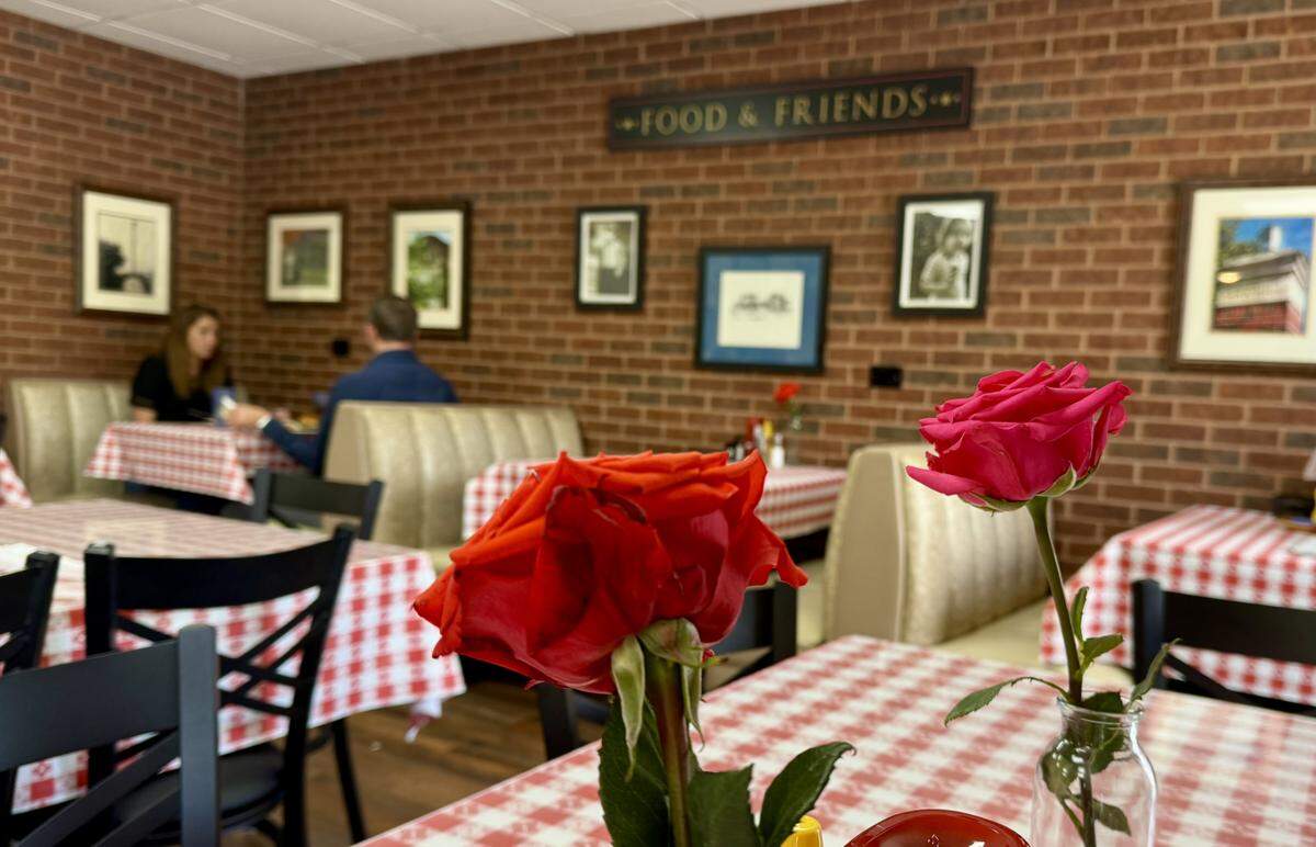 The dining room at the Old Neighborhood Grill in Fort Worth, which has reopened with updates.