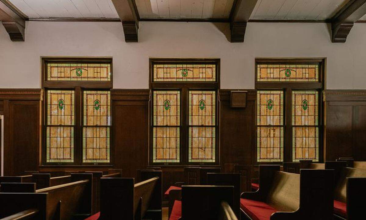 A former funeral home is the chapel at Chapel Bar, coming to Weatherford, Texas.