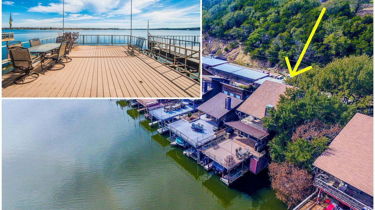 The lake home at 6610 Carol Court is priced $349,900.