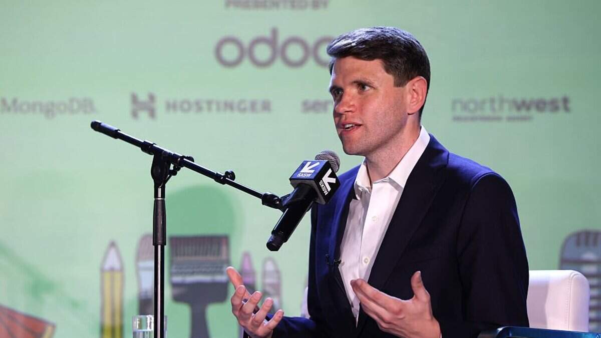 AUSTIN, TEXAS - MARCH 14: James Talarico speaks onstage during "Raging Moderates" at the Vox Media Podcast Stage at SXSW on March 14, 2026 in Austin, Texas. (Photo by Rick Kern/Getty Images for Vox Media)
