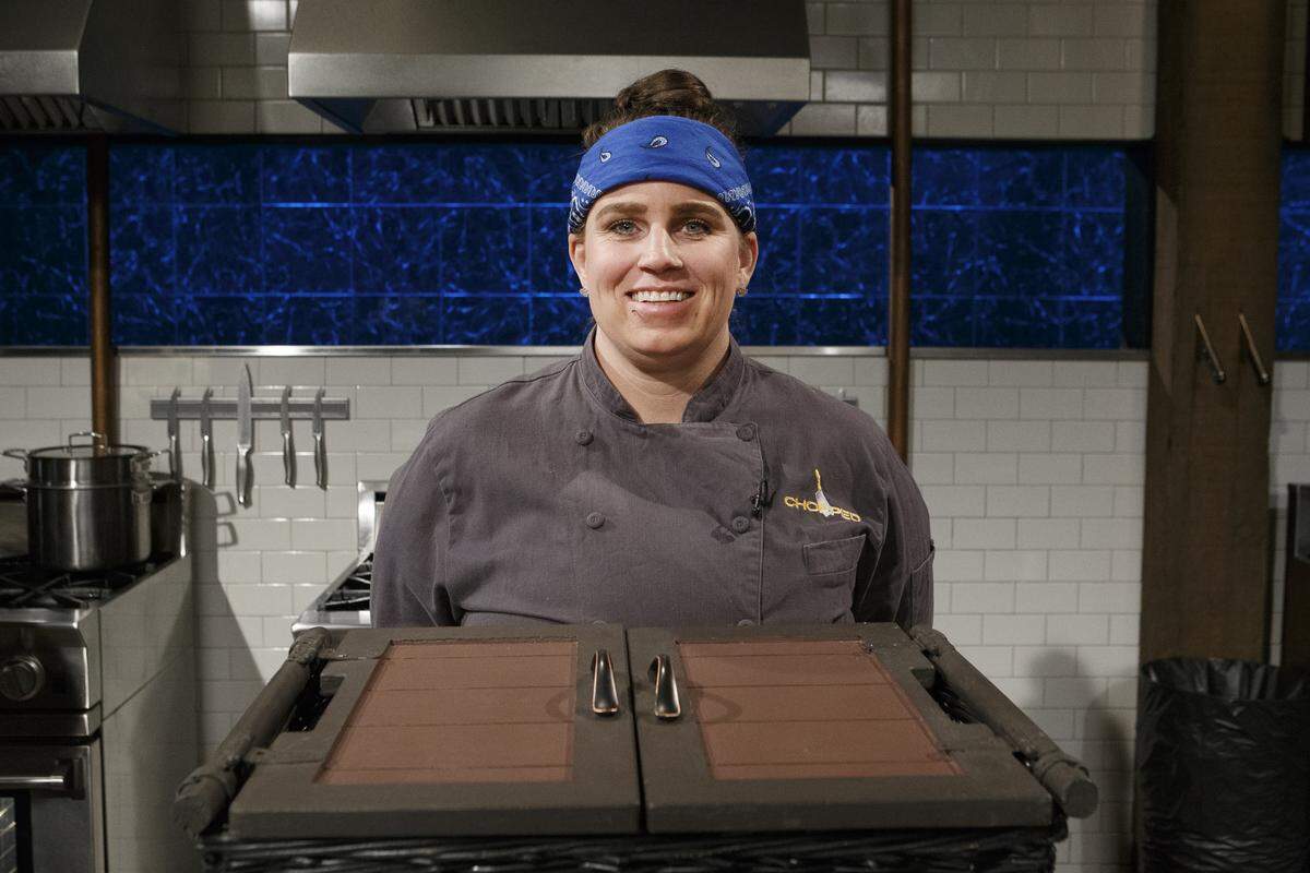 Fort Worth chef Kalen Jane (Morganstern) on “Chopped.”