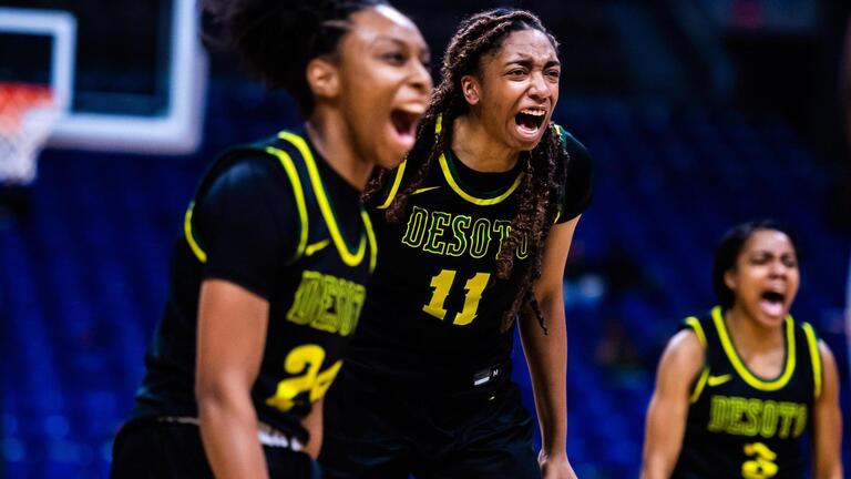 PHOTOS: DeSoto secures first girls basketball state championship over Cypress Creek