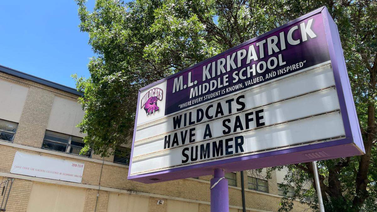 Kirkpatrick Middle School in Fort Worth is photographed on June 17, 2025.
