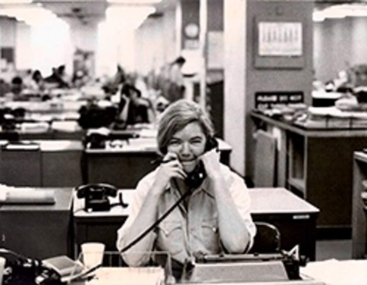 Molly Ivins at The New York Times in “Raise Hell: The Life & Times of Molly Ivins,” a Magnolia Pictures release.
