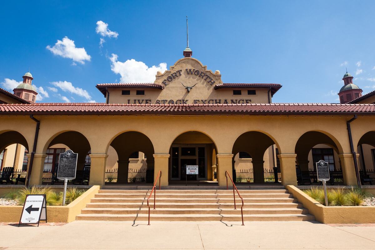 The Livestock Exchange Building was erected in 1902 as an office for cattle traders, & was once known as “The Wall Street of the West” for all the activity that occurred in the Stockyards Wednesday, July 10 in Fort Worth.
