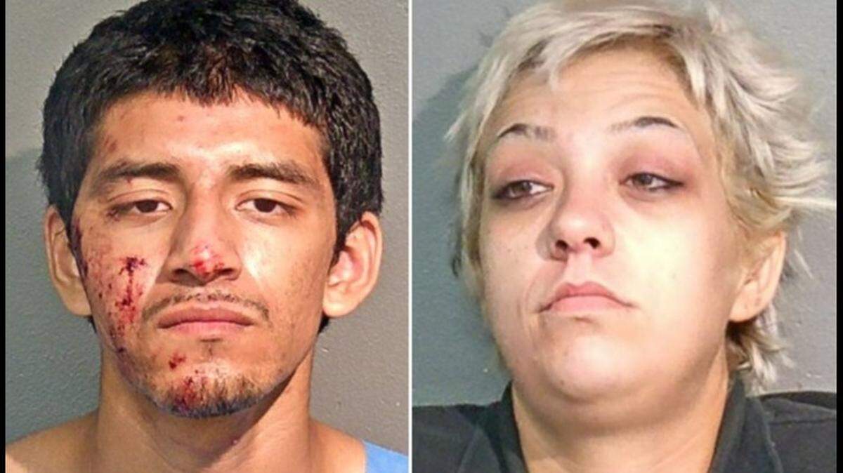Fort Worth police identified suspects accused of crashing a stolen car and shooting at police Tuesday morning as 23-year-old Eliseo Suarez of Fort Worth and Jessica Jarvis, 23, of Dallas.