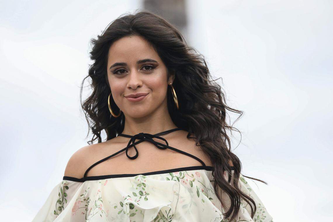 Camila Cabello wears a creation for the L’Oreal Spring-Summer 2022 ready-to-wear fashion show presented in Paris, Sunday, Oct. 3, 2021. (Photo by Vianney Le Caer/Invision/AP)