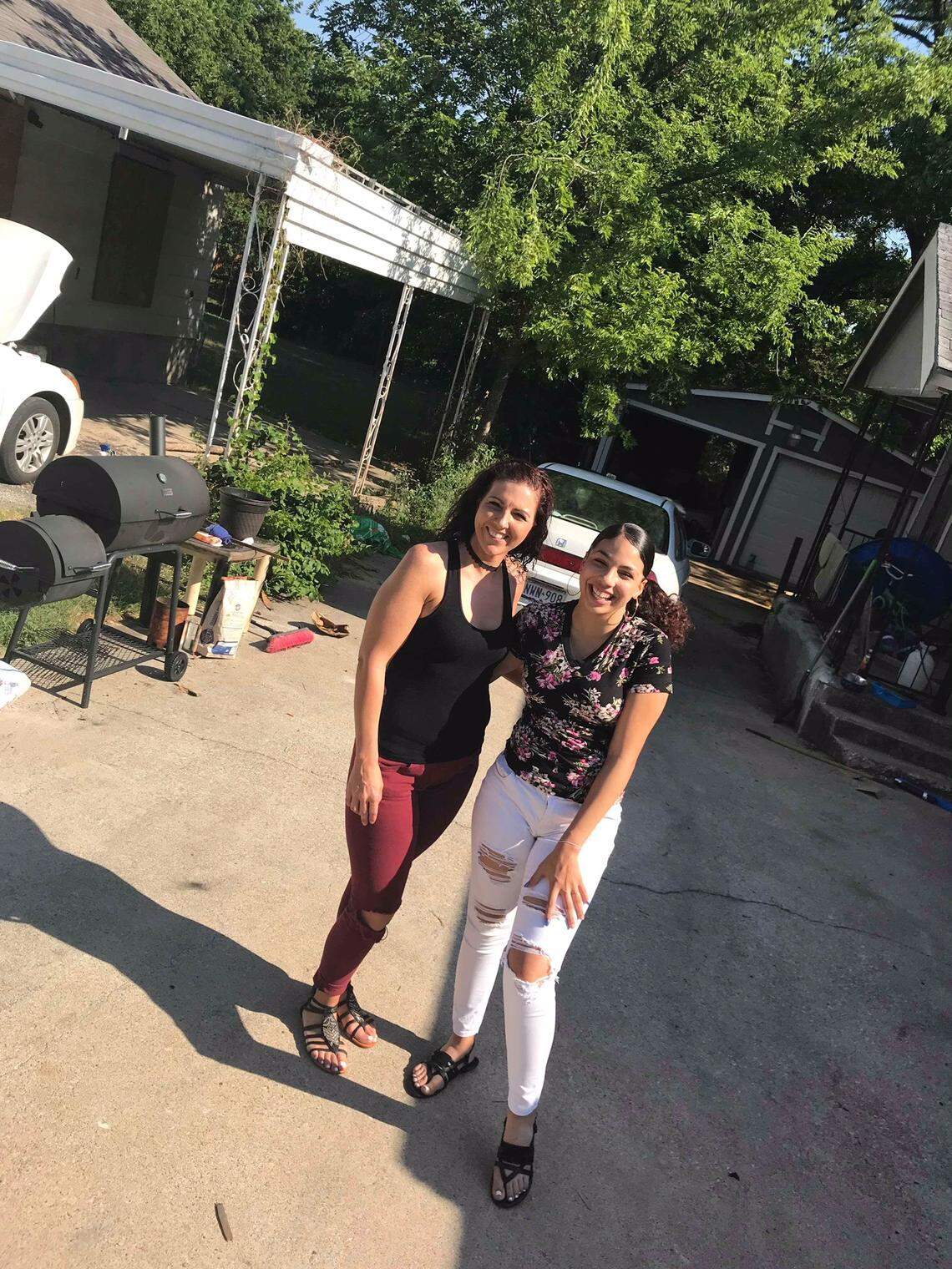 Kelly Lawson with her daughter Baylin Harris