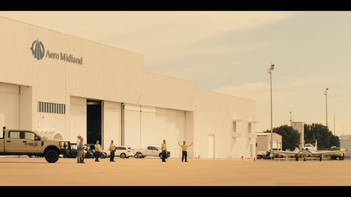 Aero Midland Airport in “Landman” episode 3.