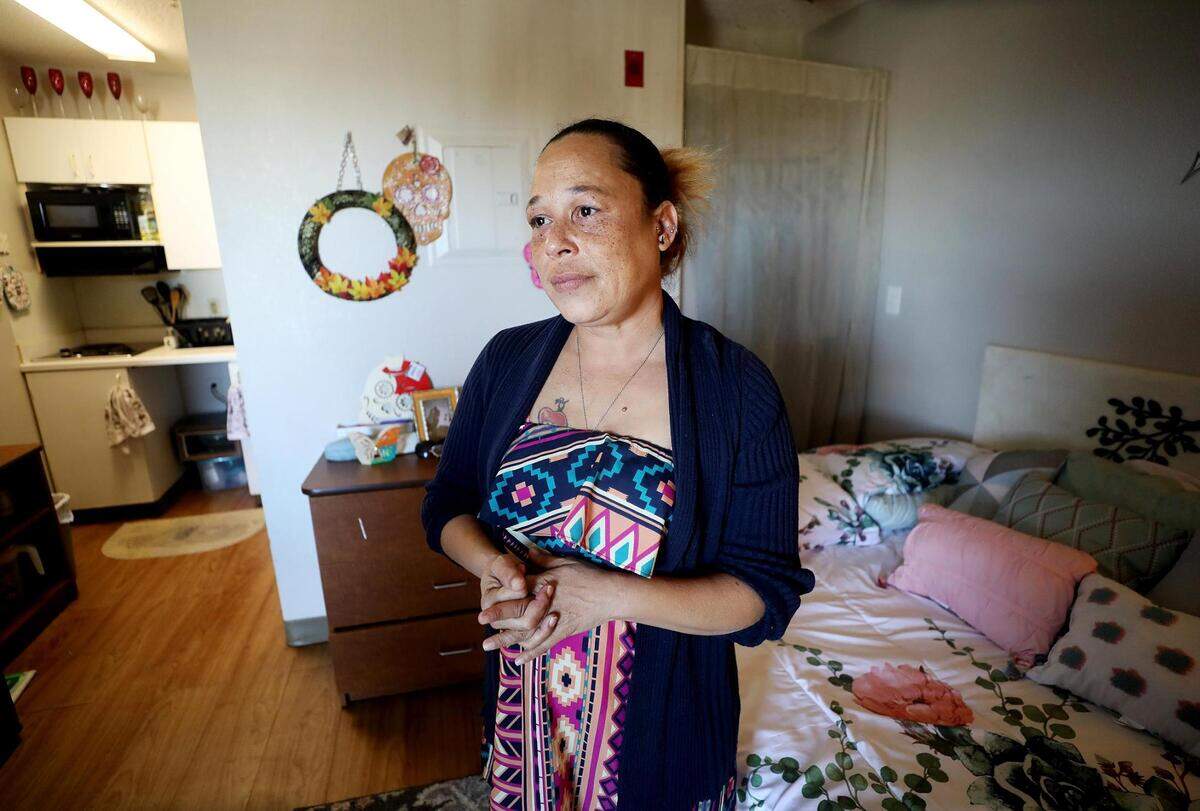Laura Lyday had been homeless on and off for 11 years and living on East Lancaster Avenue before moving into Casa de Esperanza.
