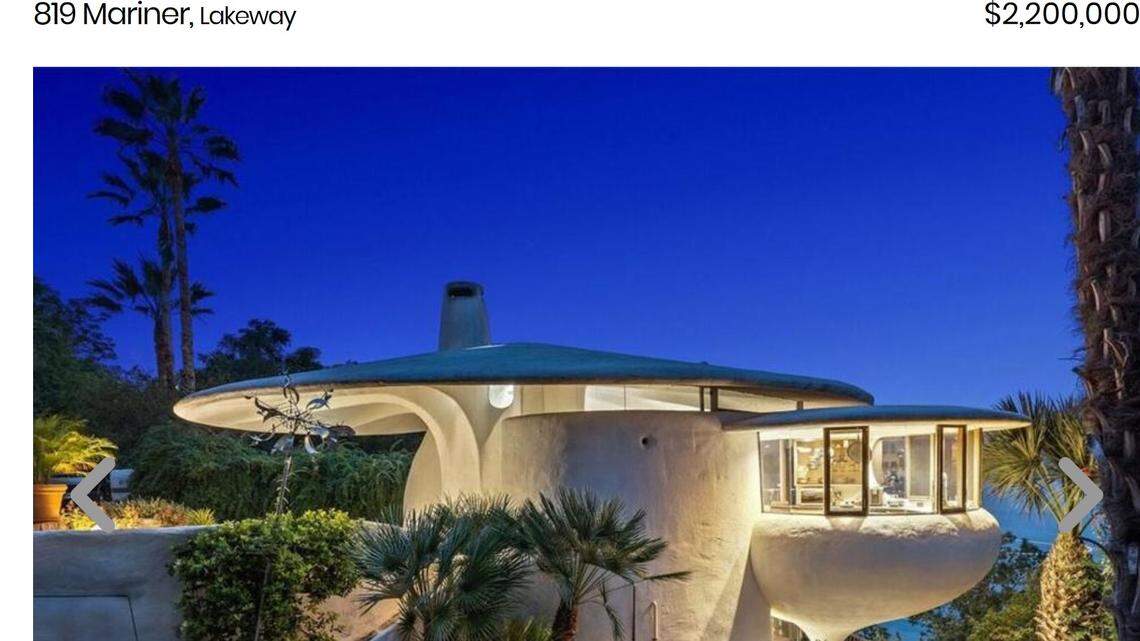 House is luminous at night