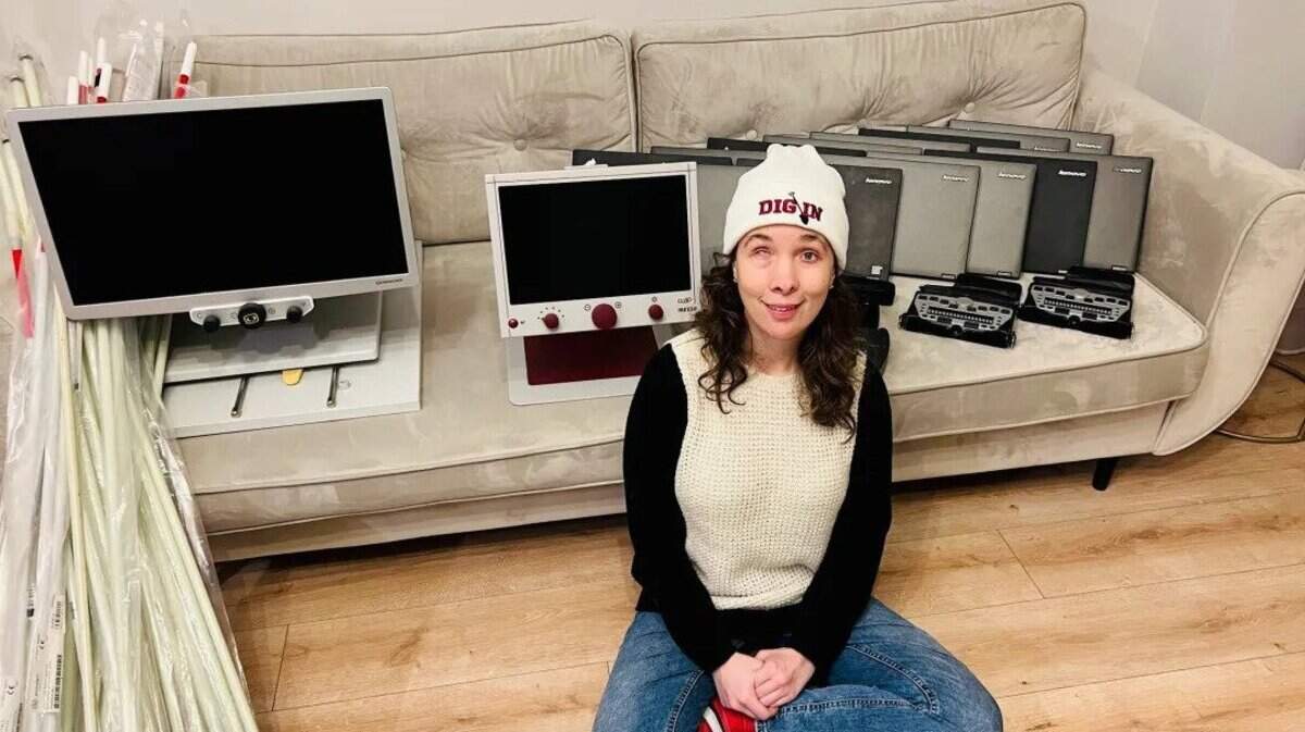 Laurel Wheeler is bringing special technology to blind Ukrainian refugees.