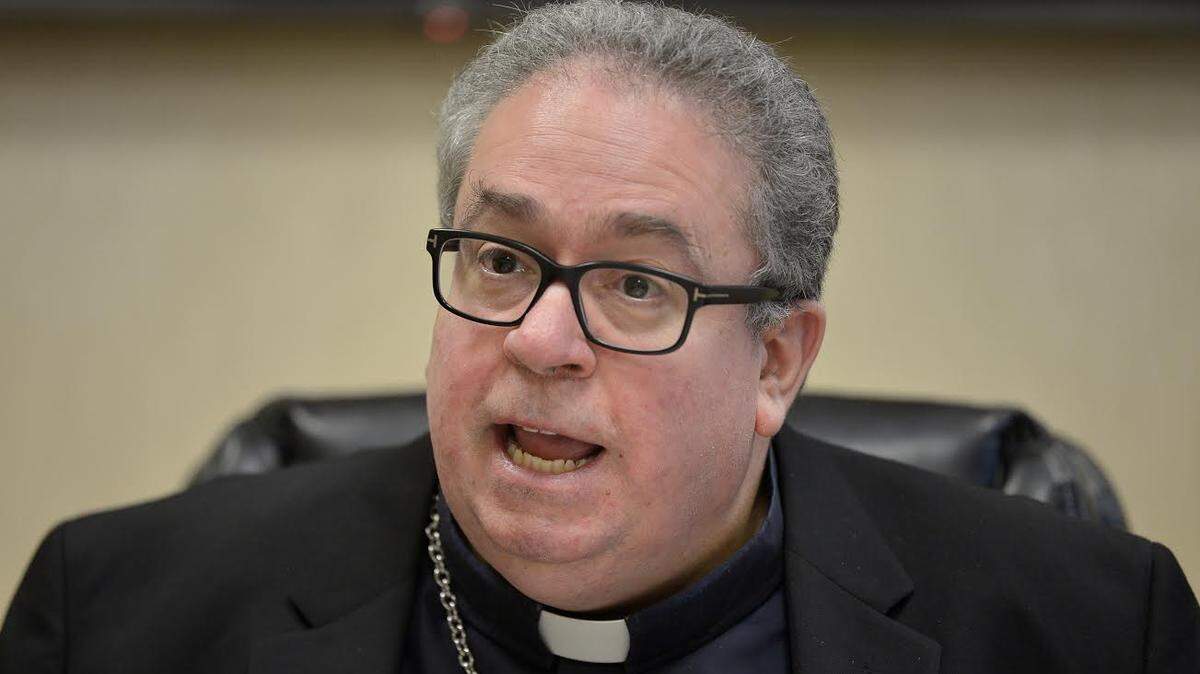 Bishop Michael Olson, pictured here in a Dec. 2018 fie photo, has asked for the resignation of the chief executive of Catholic Charities Fort Worth.