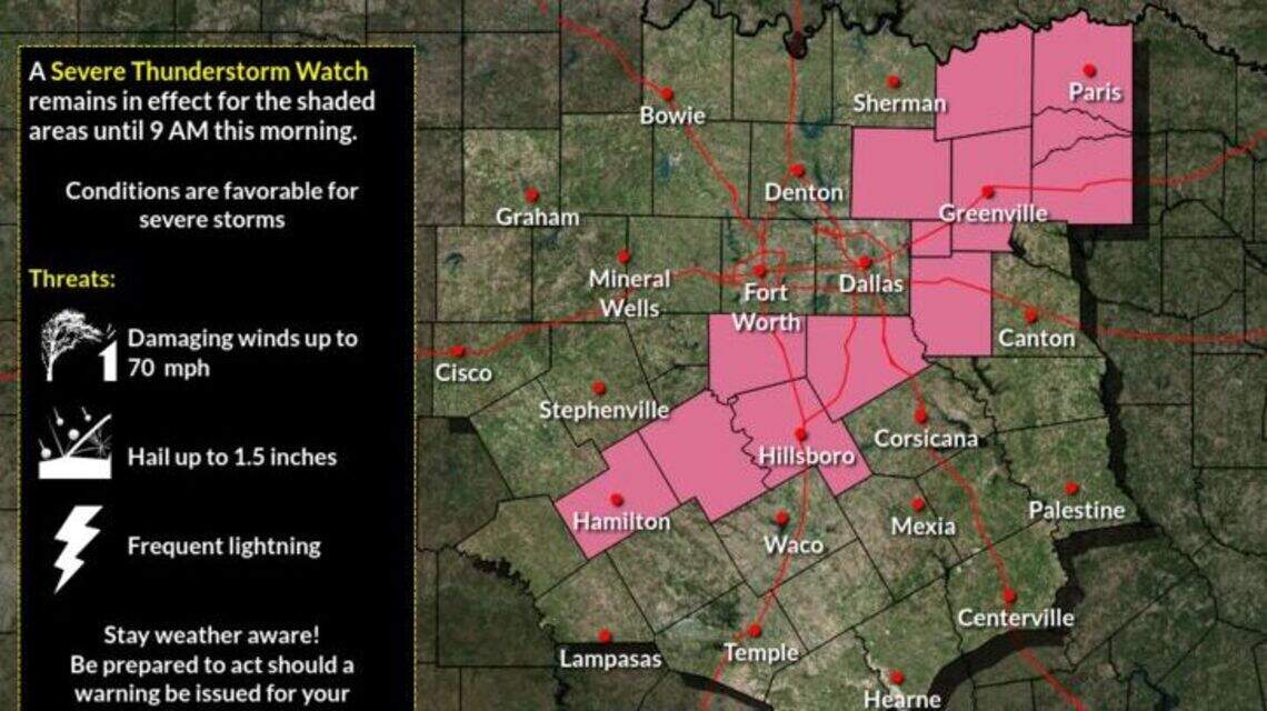 Live updates: Severe storm watch ends in Dallas-Fort Worth | Fort Worth ...