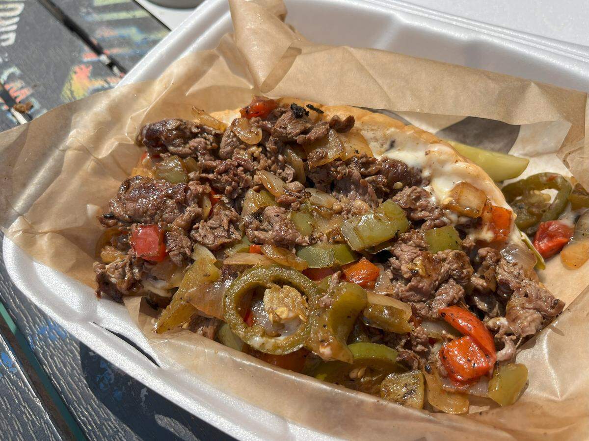 Philly Cheesesteak for $14.99 at Truck Yard in Fort Worth.