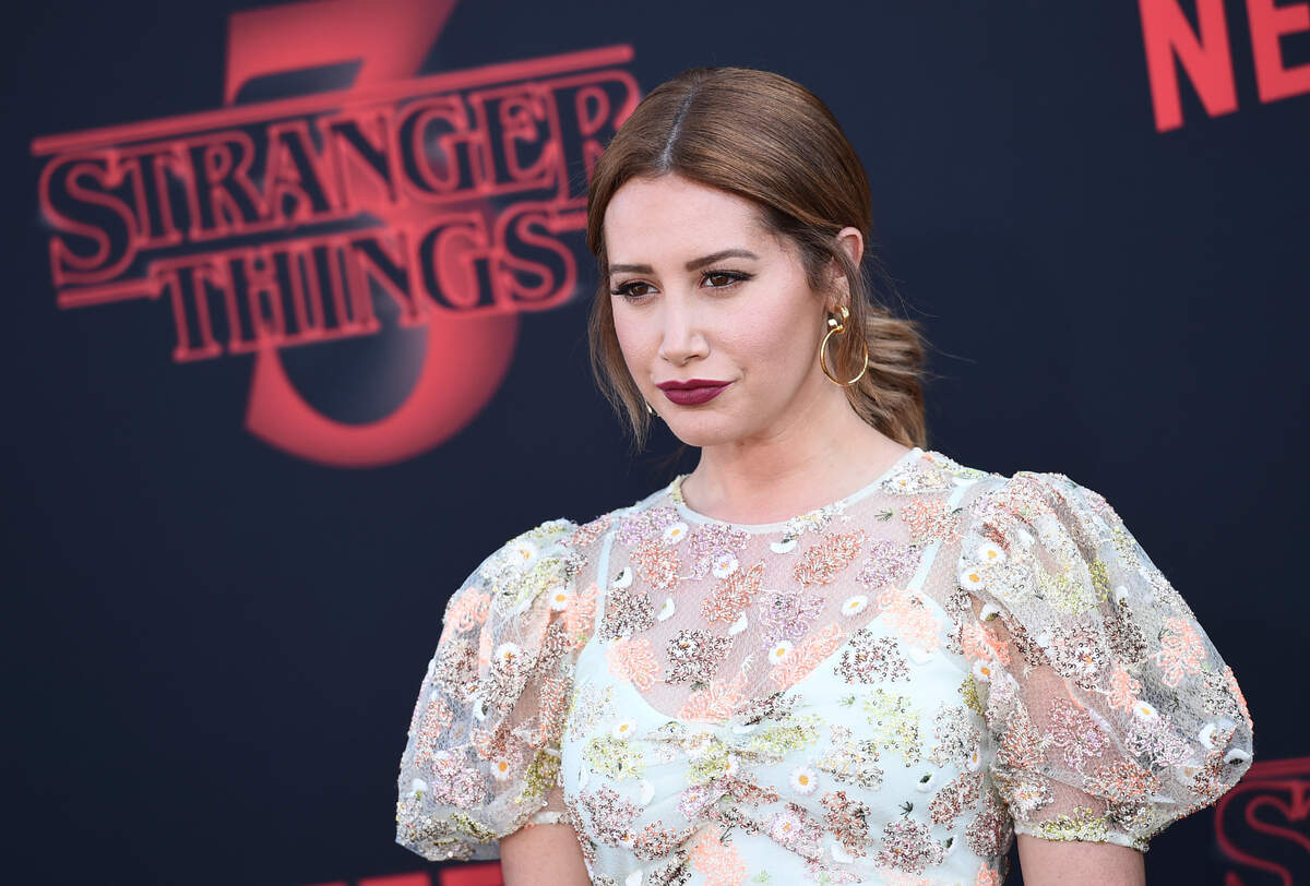 Ashley Tisdale arrives at the season three premiere of “Stranger Things” at Santa Monica High School on Friday, June 28, 2019, in Santa Monica, Calif. (Photo by Jordan Strauss/Invision/AP)