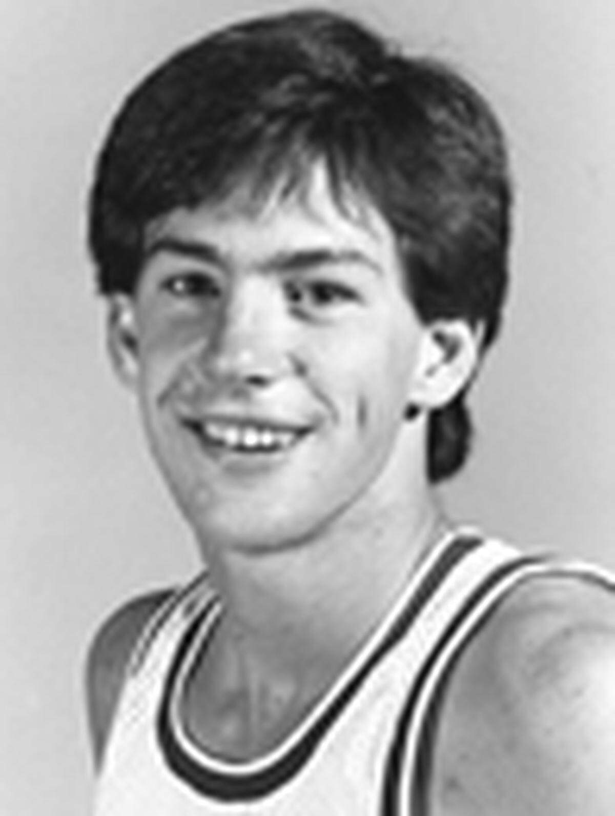 TCU coach Jamie Dixon as a Horned Frogs' player in 1987