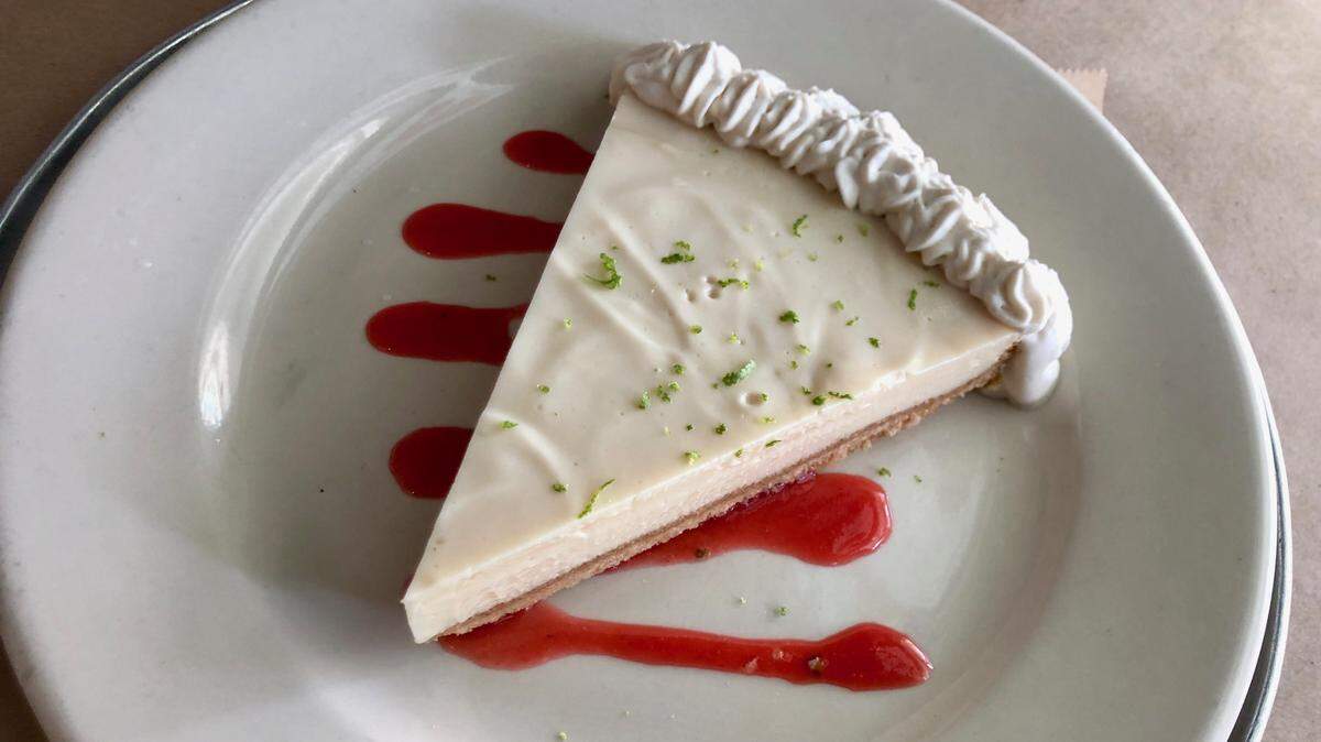 Kay lime pie at Tributary Cafe on Race Street near Riverside Drive.