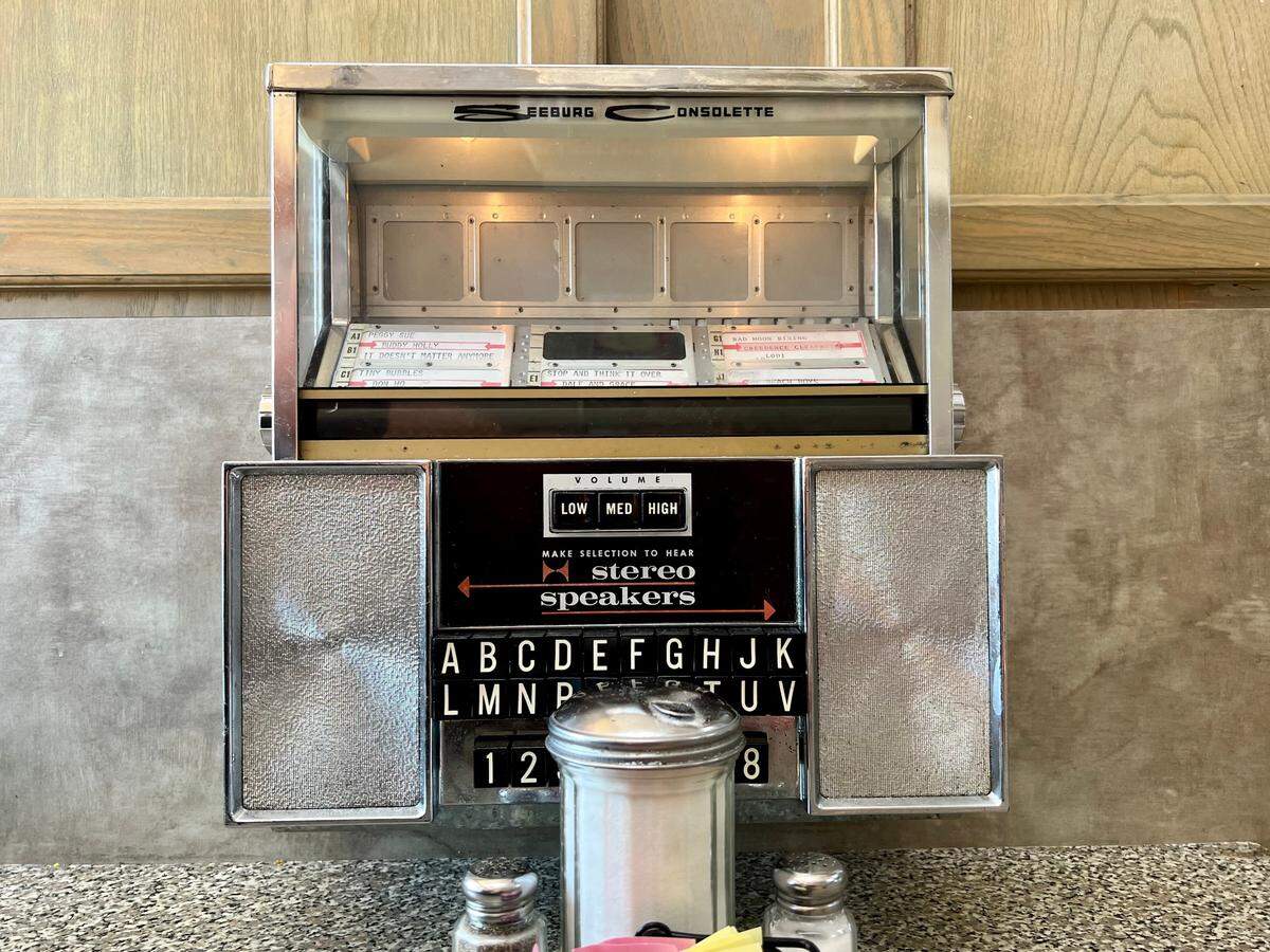 Individual jukeboxes still line the booths Nov. 20, 2021, at Ginger Brown’s Old Type Restaurant in Lake Worth.