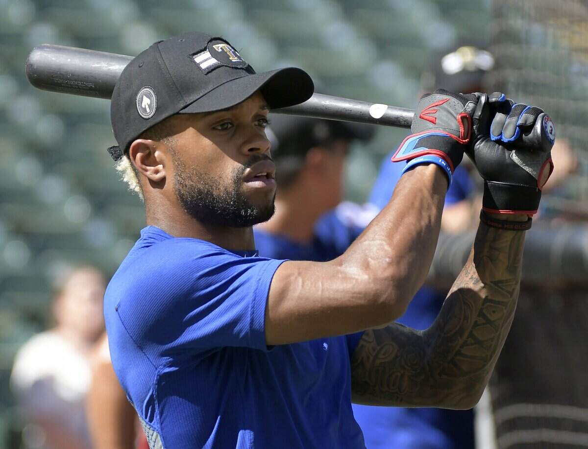 Delino DeShields was stuck in a 3-for-46 slump that dropped his batting average to .204 before the Rangers optioned him to Triple-A Round Rock.