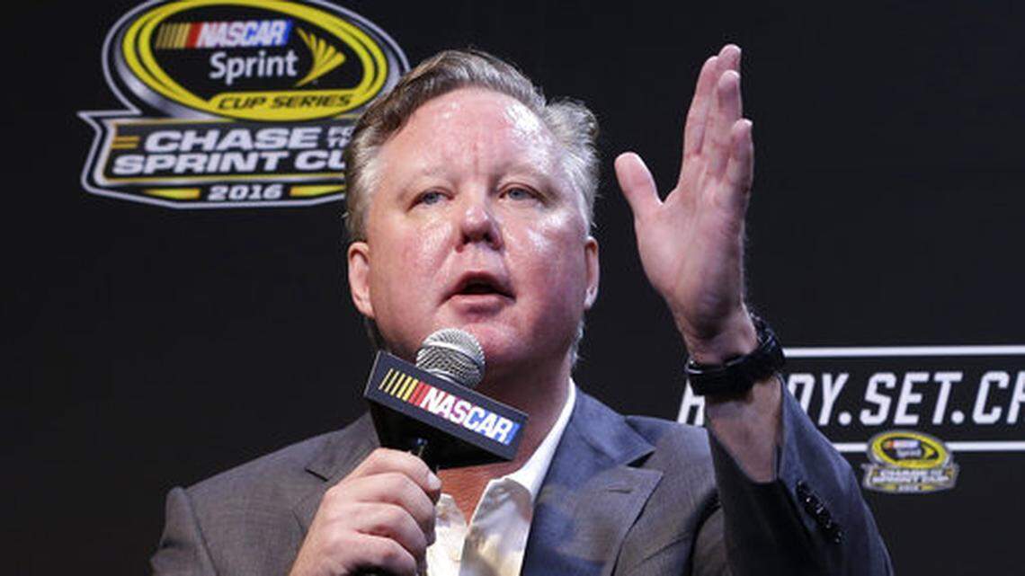 NASCAR CEO and Chairman, Brian France, was arrested in New York and charged with driving under the influence and possession of a controlled substance, a TMZ report says. (AP Photo/Alan Diaz, FIle)