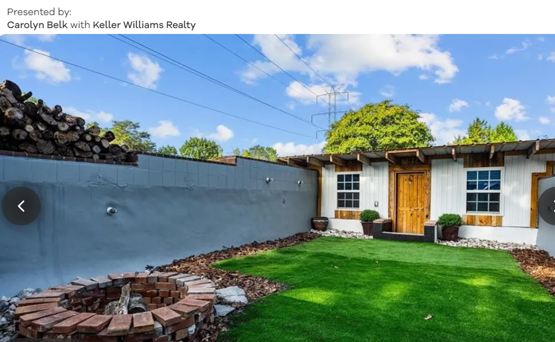 Yep, that once was a pool, believe it or not.