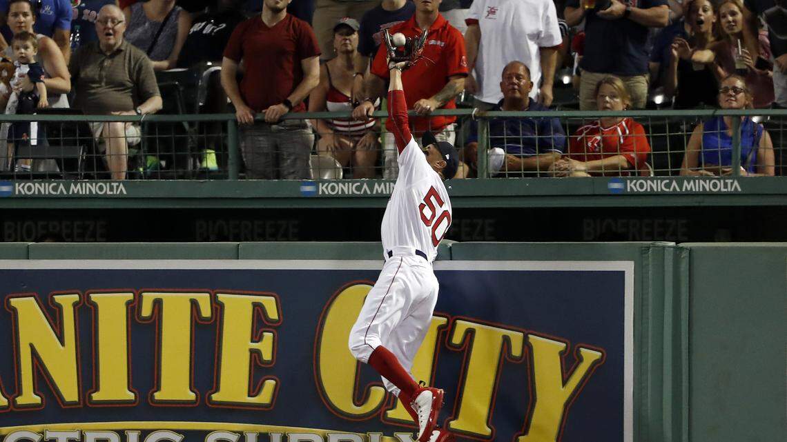 If not for this Mookie Betts catch, which took a two-run homer away from Nomar Mazara, things might have turned out differently Tuesday for the Rangers.