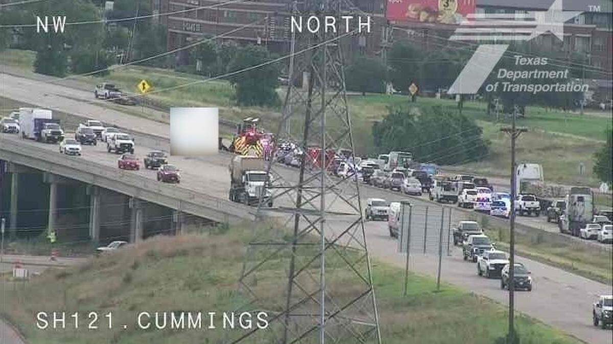 One driver died and two more are injured after a fiery three-vehicle accident on State Highway 121 on Thursday morning, June 27, 2024, the Euless Police Department said.