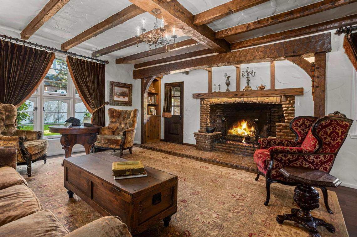 This home on Simondale Drive in Fort Worth was built in 1937 by I.C. and Jewel Parker, credited with inventing the Drumstick ice cream cone. The 4,129-square-foot home designed by architect Charles Stevens Dilbeck is currently for sale.