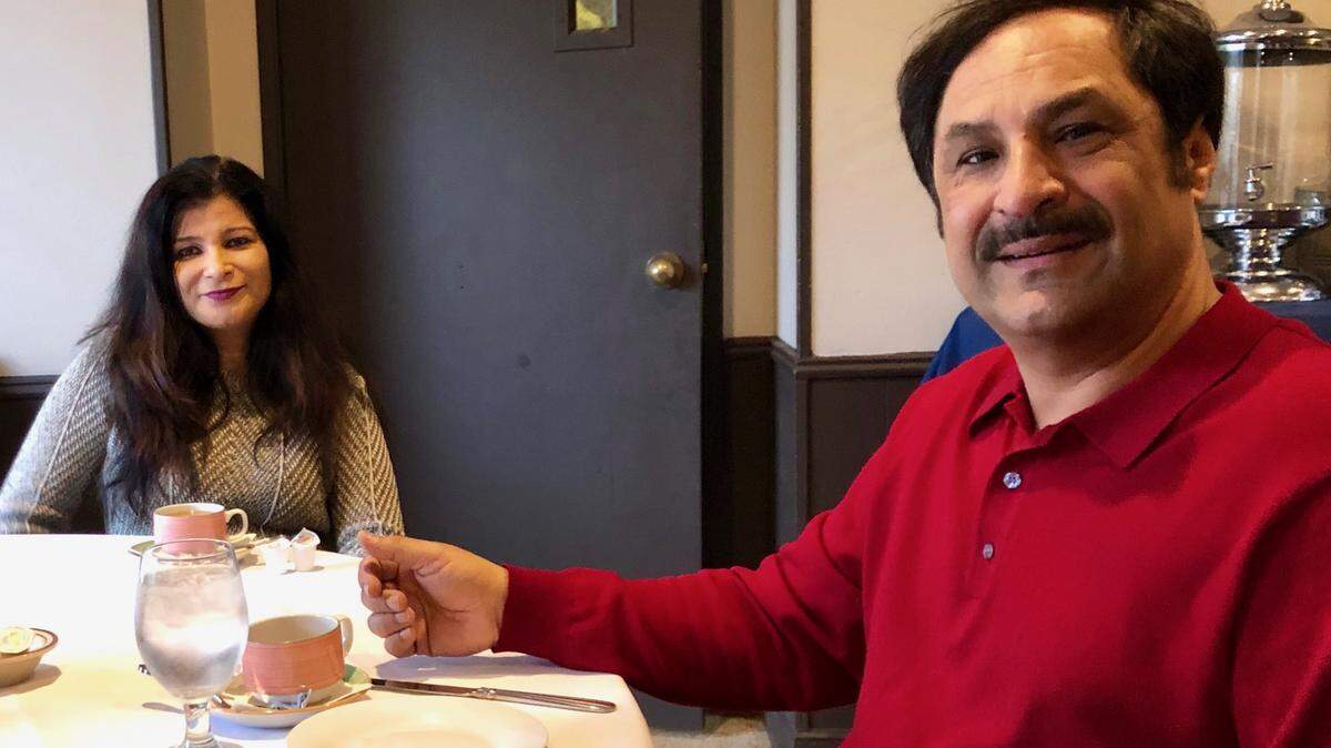 Arif Fazan, right, and Rebecca Madal own the Gardens Restaurant.