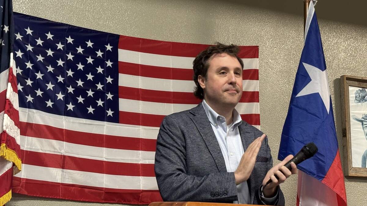 Tarrant County GOP Chair Tim Davis outlined his November midterm election strategy for an Arlington Republican club on July 1, 2026.