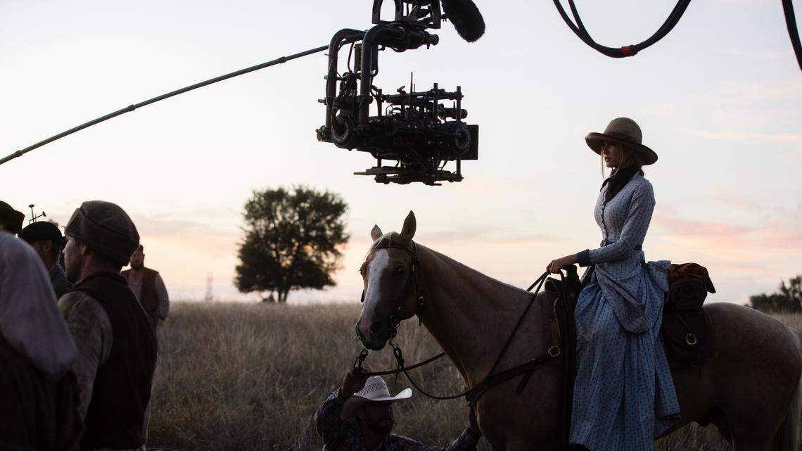 Pictured: Isabel May as Elsa of the Paramount+ original series 1883. Photo Cr: Emerson Miller/Paramount+ © 2021 MTV Entertainment Studios. All Rights Reserved.