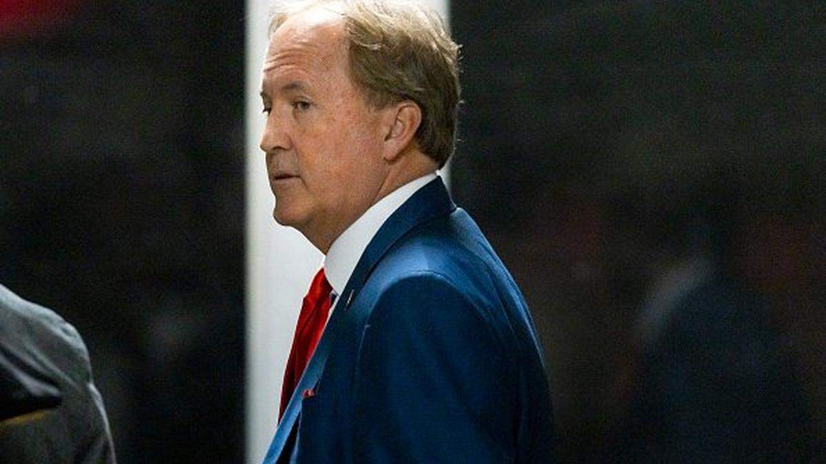 Texas Attorney General Ken Paxton during President Donald Trump's trial for alleged hush money payments in New York on April 30, 2024.