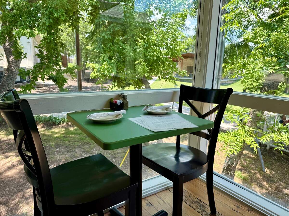 A sunroom table at the Stagecoach Inn Restaurant in Salado, Texas, June 1, 2025.