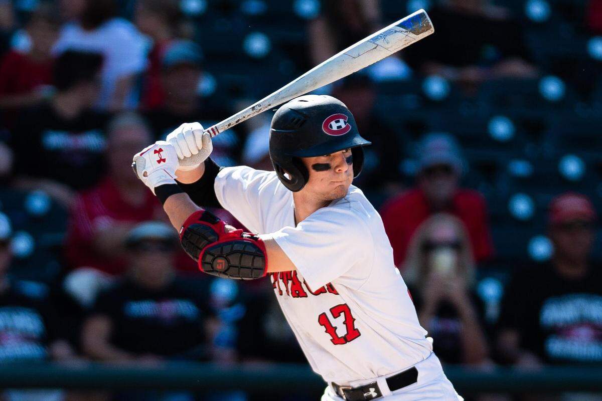 Colleyville Heritage shortstop Bobby Witt Jr. The Panthers defeat Corsicana 2-1 in the 5A state semifinals at Dell Diamond, Thursday, June 6, 2019.