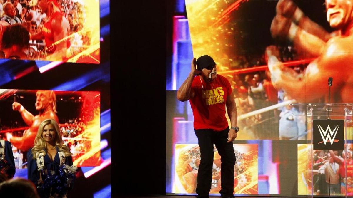 Hulk Hogan was at a news conference in Arlington in January to announce that WrestleMania 32 will be at AT&T Stadium in April.