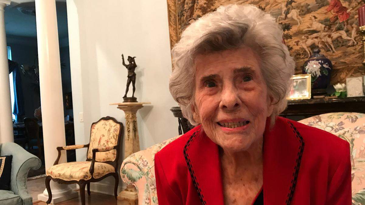 Earline Andrews, soon to be 110, smiles inside of her niece’s home in east Fort Worth where she lives. She plans to spend her 110th birthday on Wednesday going to Red Lobster with her niece and a cousin to get some coconut shrimp, and her niece has a surprise party planned after that.