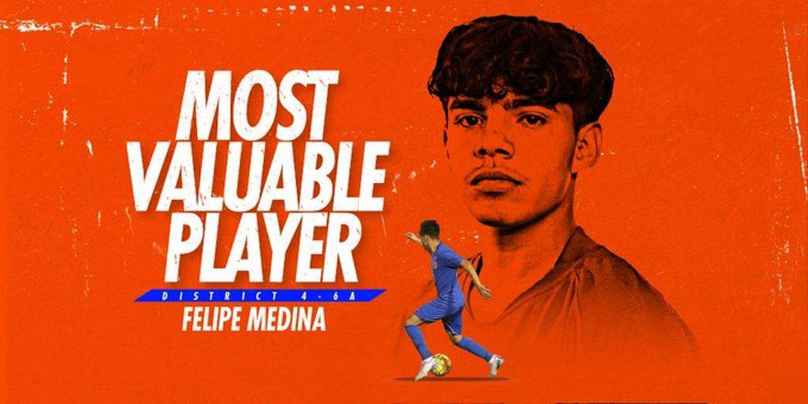 Arlington Bowie’s Felipe Medina led the area with 35 goals this season.
