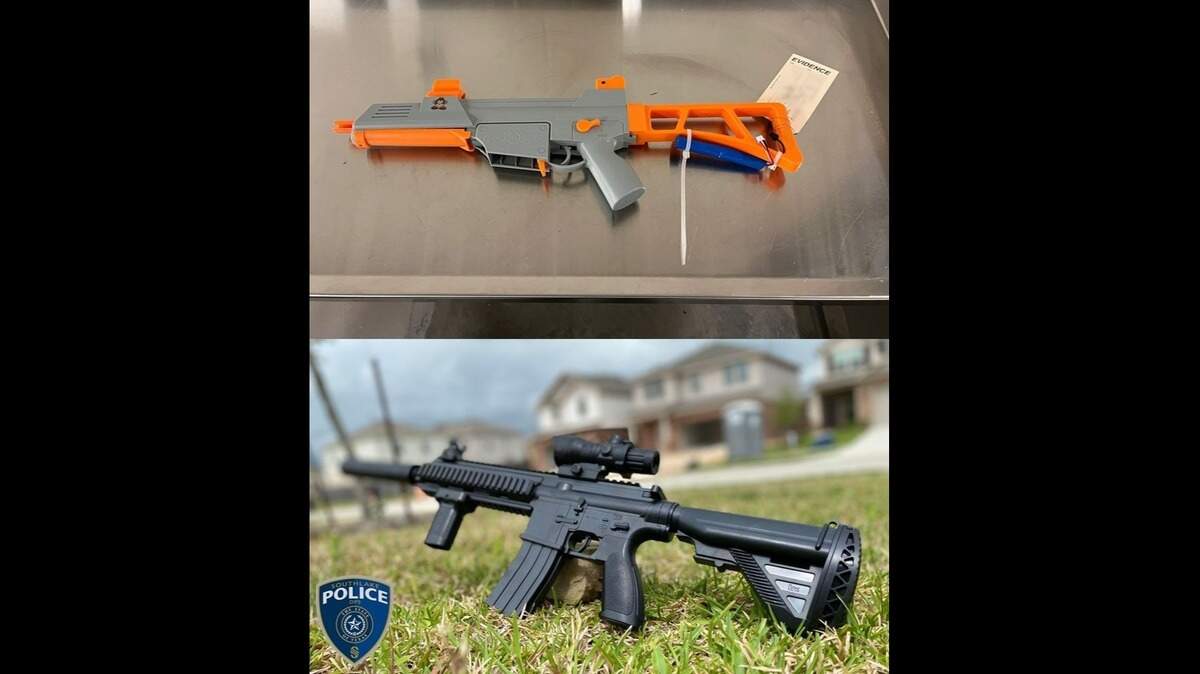 Orbeez guns used in Southlake shootings have run the gamut when it comes to looks. Some, like the top gun, look like toys. Others resemble real weapons.