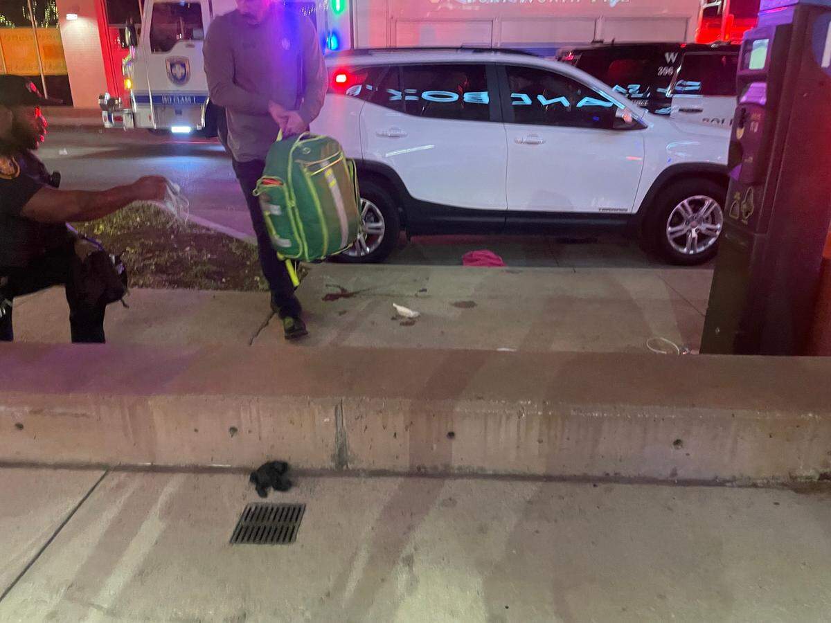 A man died after he was shot in the 2900 block of Crockett Street in the West 7th entertainment district in Fort Worth about 10:15 p.m. Saturday night. Paramedics were seen treating the victim on the street.