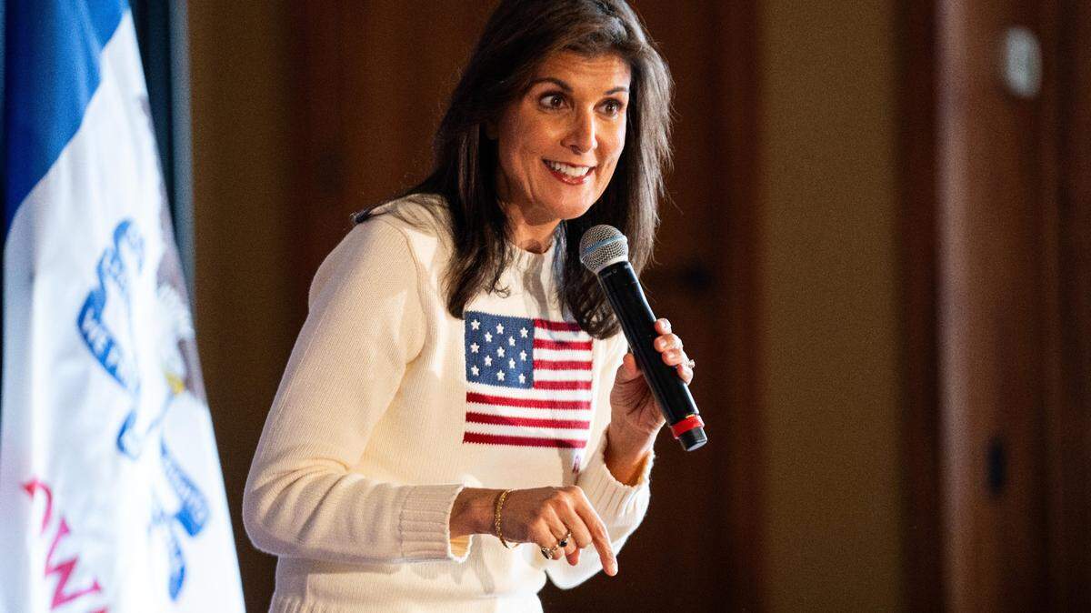 Republican candidate for president Nikki Haley, shown during a Dec. 18 campaign stop in Iowa, faced backlash over her comments on the Civil War.
