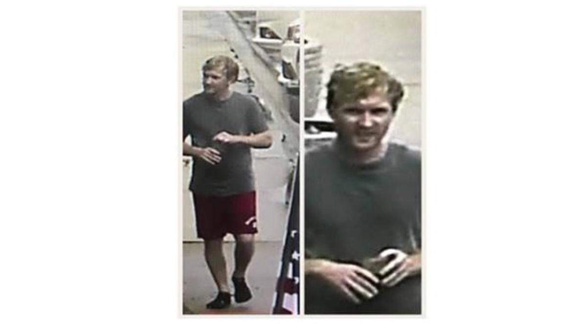 The Denton County Sheriff’s Office is looking this man, who they say, damaged nine American flags the day before 9/11.