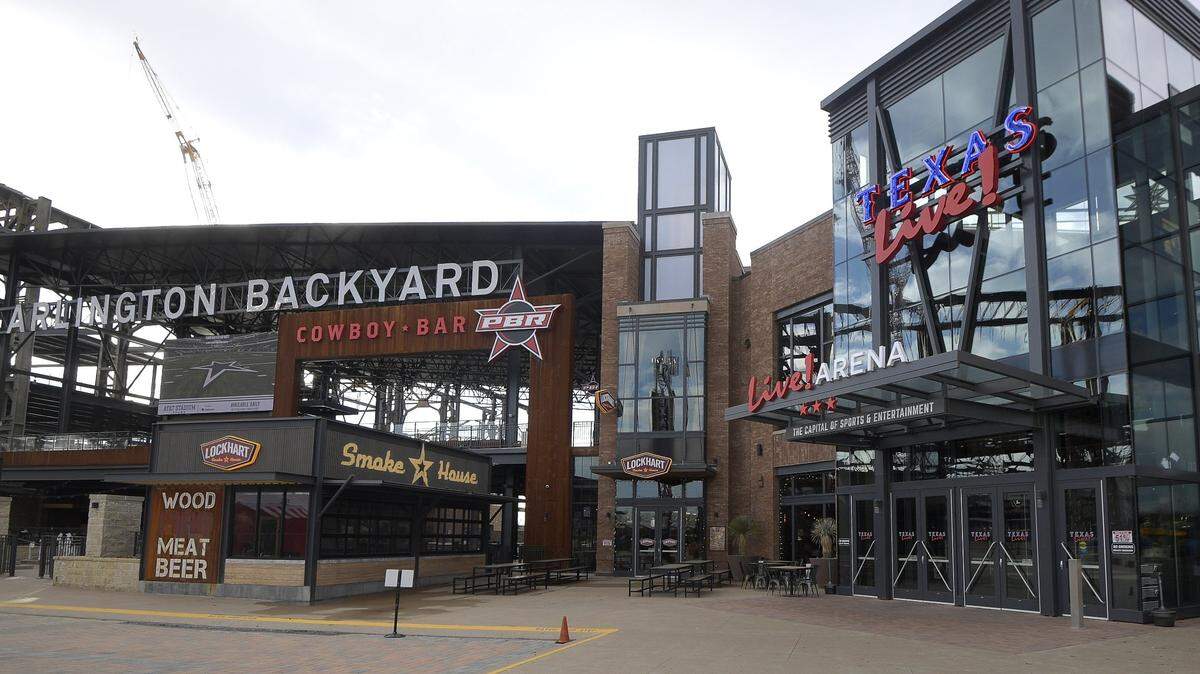 Texas Live! in Arlington’s entertainment district, shown on Dec. 17, 2018, a few months after it opened.