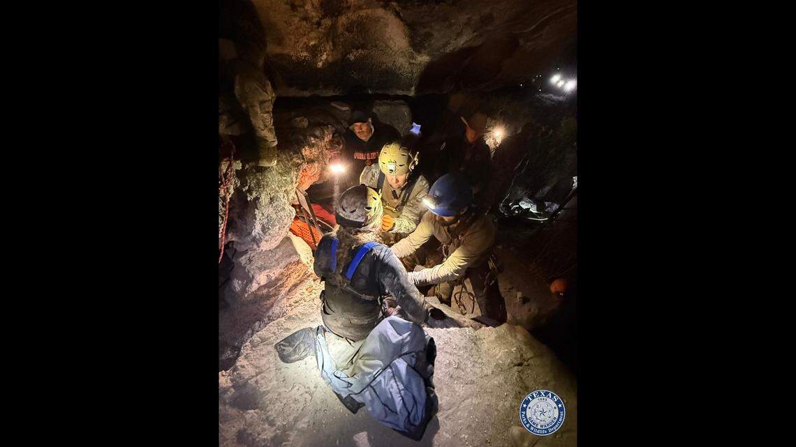 A researcher was rescued on Sunday after being injured inside one of the deepest Texas caves in Terrell County, officials said. A researcher was rescued on Sunday after being injured inside one of the deepest Texas caves in Terrell County, officials said.