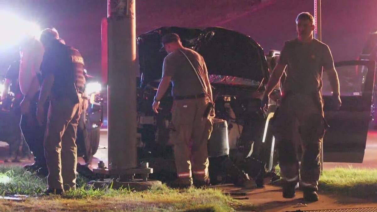 Officers rescued a girl who was kidnapped from a Fort Worth home during a robbery early Friday morning, July 5, 2024, and arrested a suspect following a brief chase that ended in a crash, police said. Investigators are still searching for one suspect.
