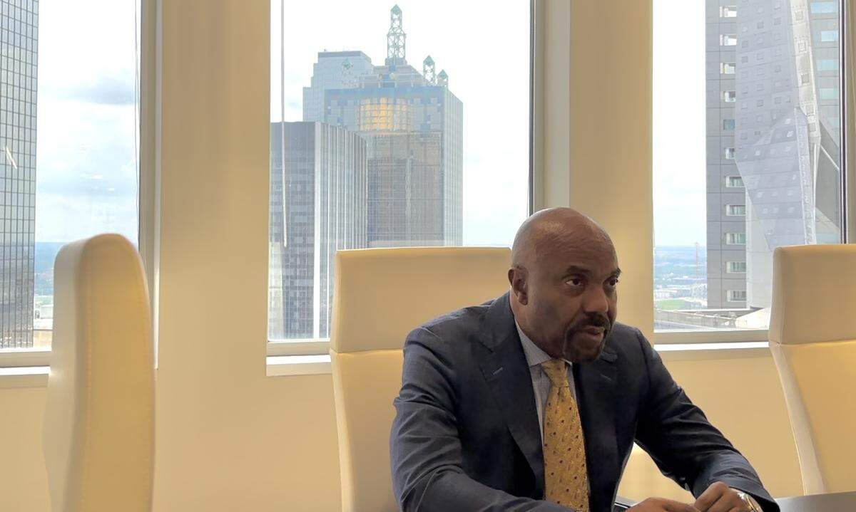 Daryl Washington meets with the Star-Telegram at his office in downtown Dallas.