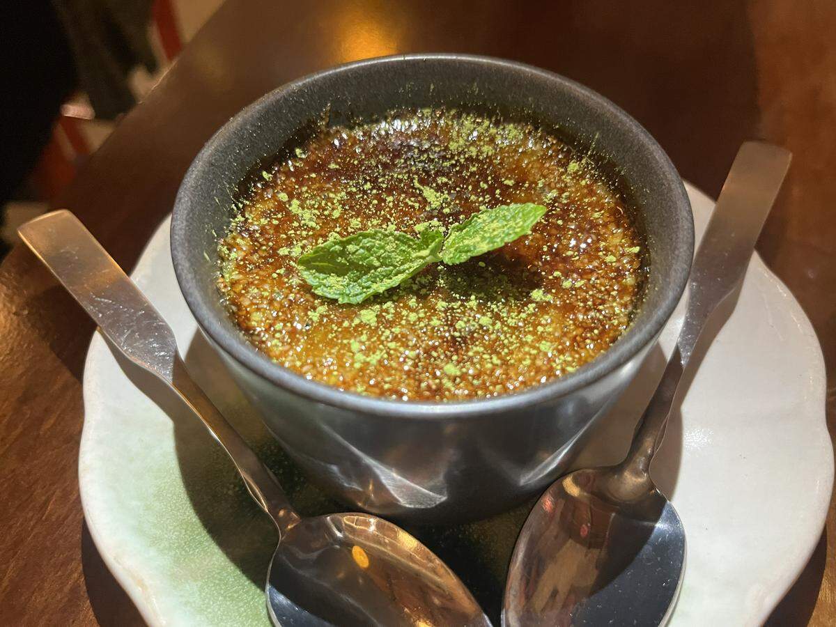 The matcha crème brûlée is a dessert offered year-round at Ichirō Izakaya on Wednesday, Feb, 25 in Fort Worth.