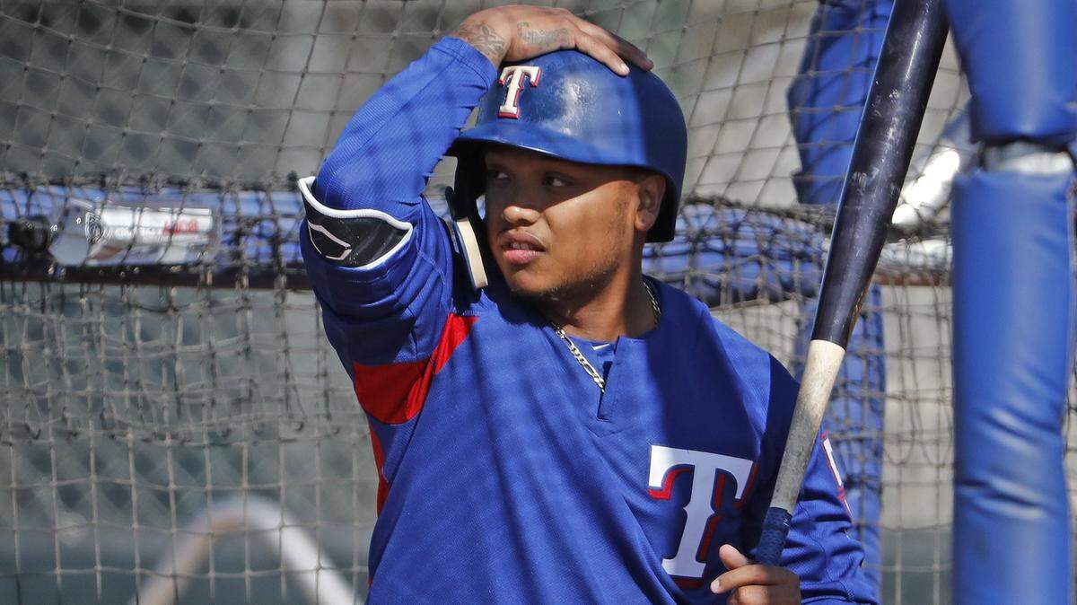 Willie Calhoun is continuing to work on his defense in left field at Triple A Round Rock, Jon Daniels said.